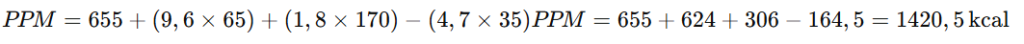 przykład oblicze PPM